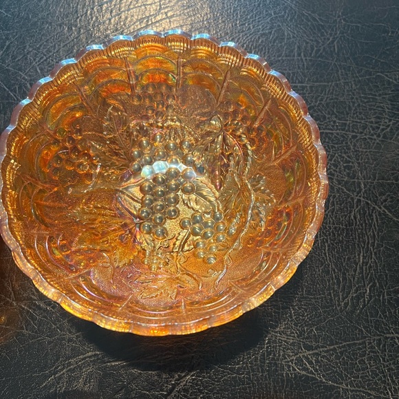 VINTAGE CARNIVAL GLASSWARE (5 Pieces)!!!  BEAUTIFUL 😍 DEAL! - Picture 4 of 7